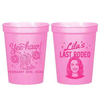 Custom Last Rodeo Bachelorette Stadium Cups (LP 365)