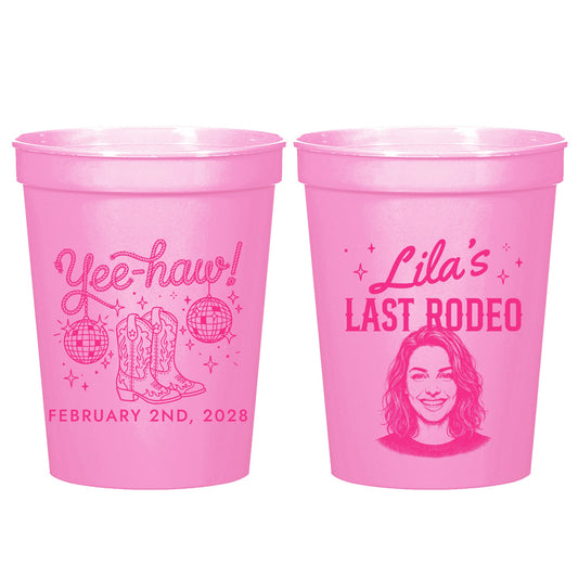Custom Last Rodeo Bachelorette Stadium Cups (LP 365)
