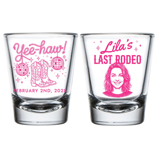 Custom Last Rodeo Bachelorette Shot Glasses (LP 365)