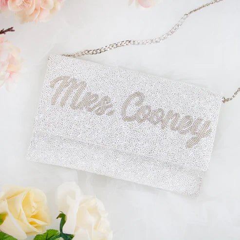 Fully Beaded Bridal Clutch