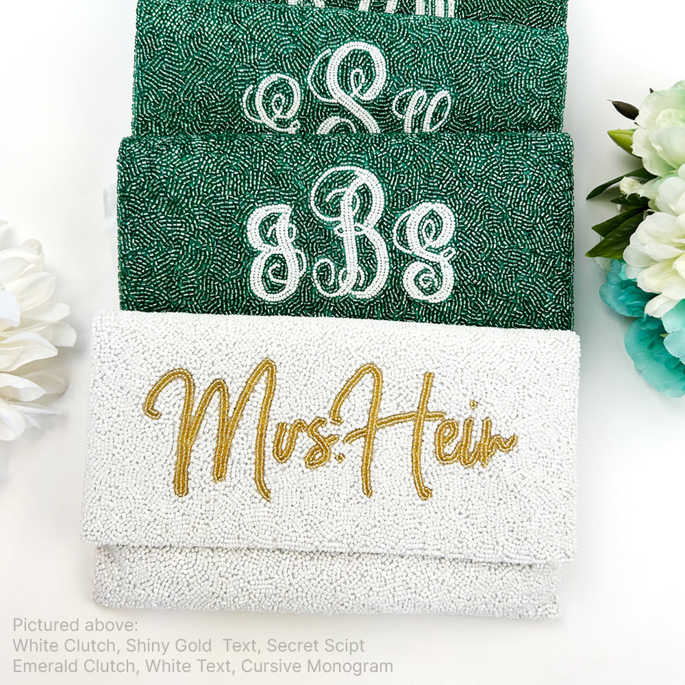 Bridesmaid Beaded Clutch