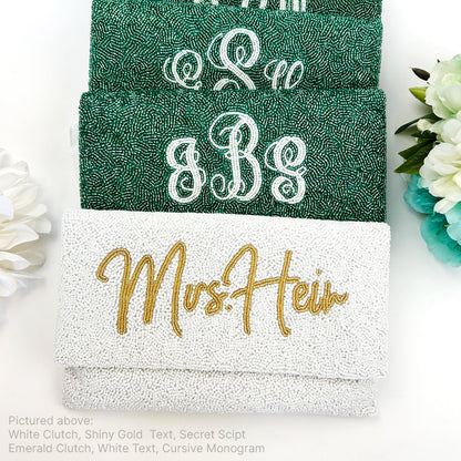 Bridesmaid Beaded Clutch