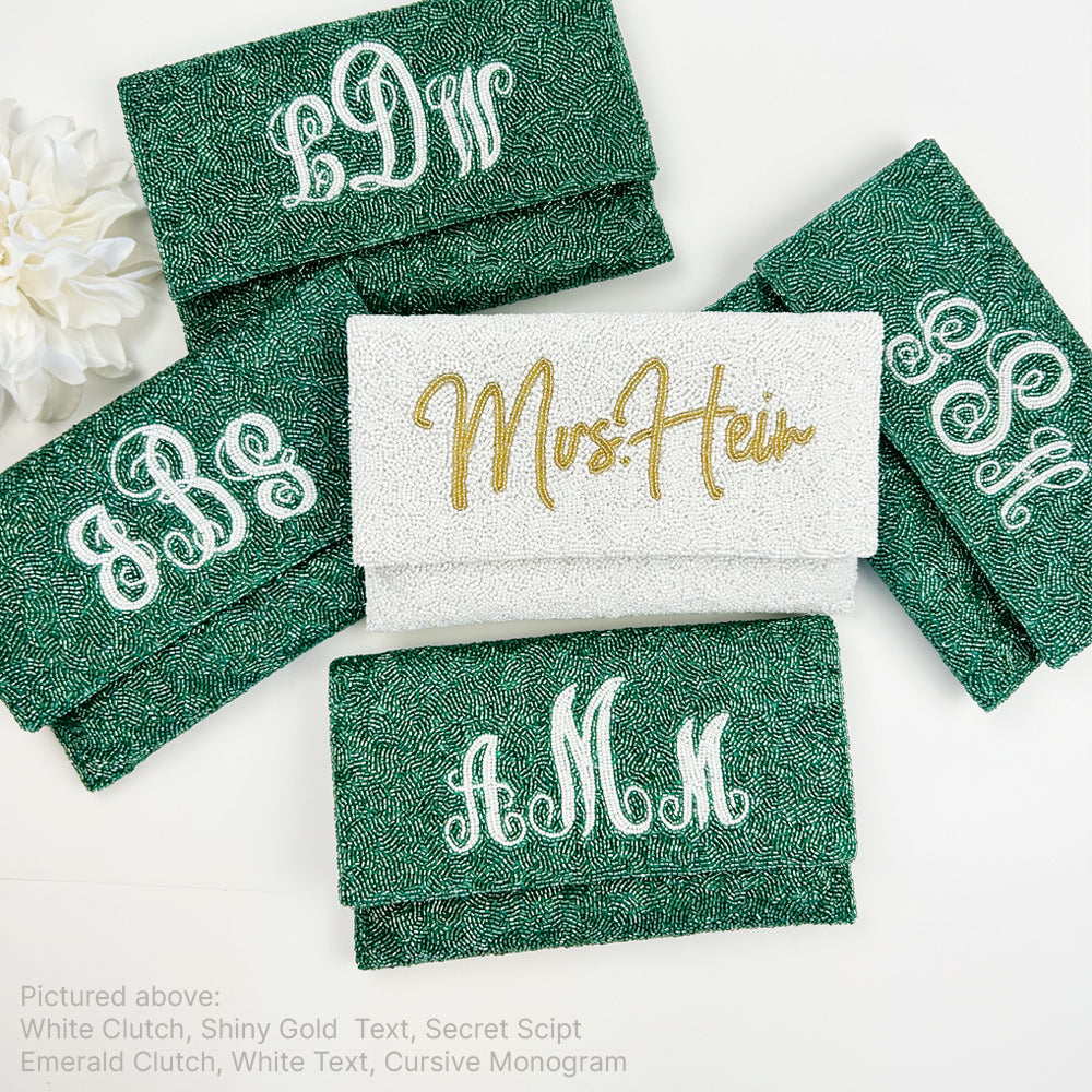 Bridesmaid Beaded Clutch