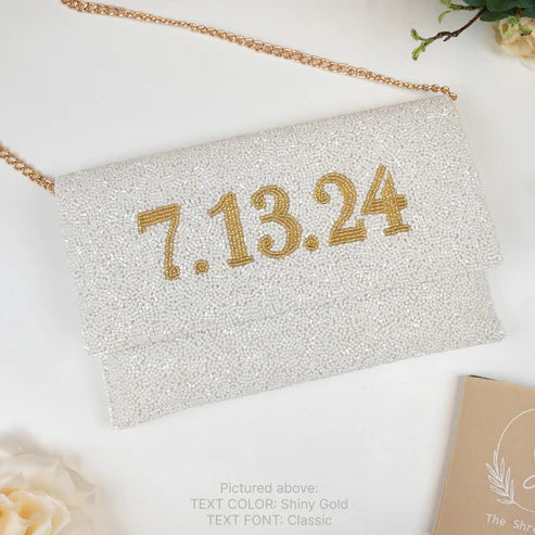 Fully Beaded Bridal Clutch