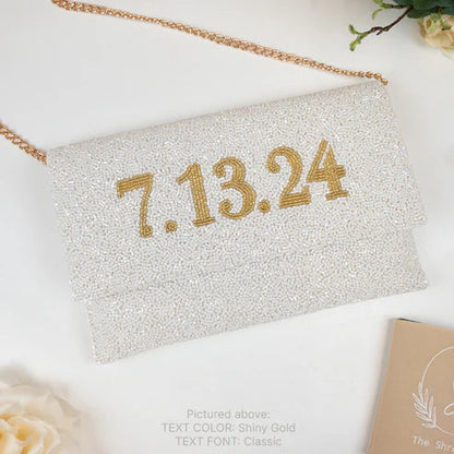Fully Beaded Bridal Clutch