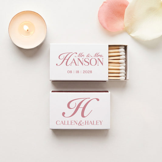 Personalized Wedding Match Box Favors (LP 376)