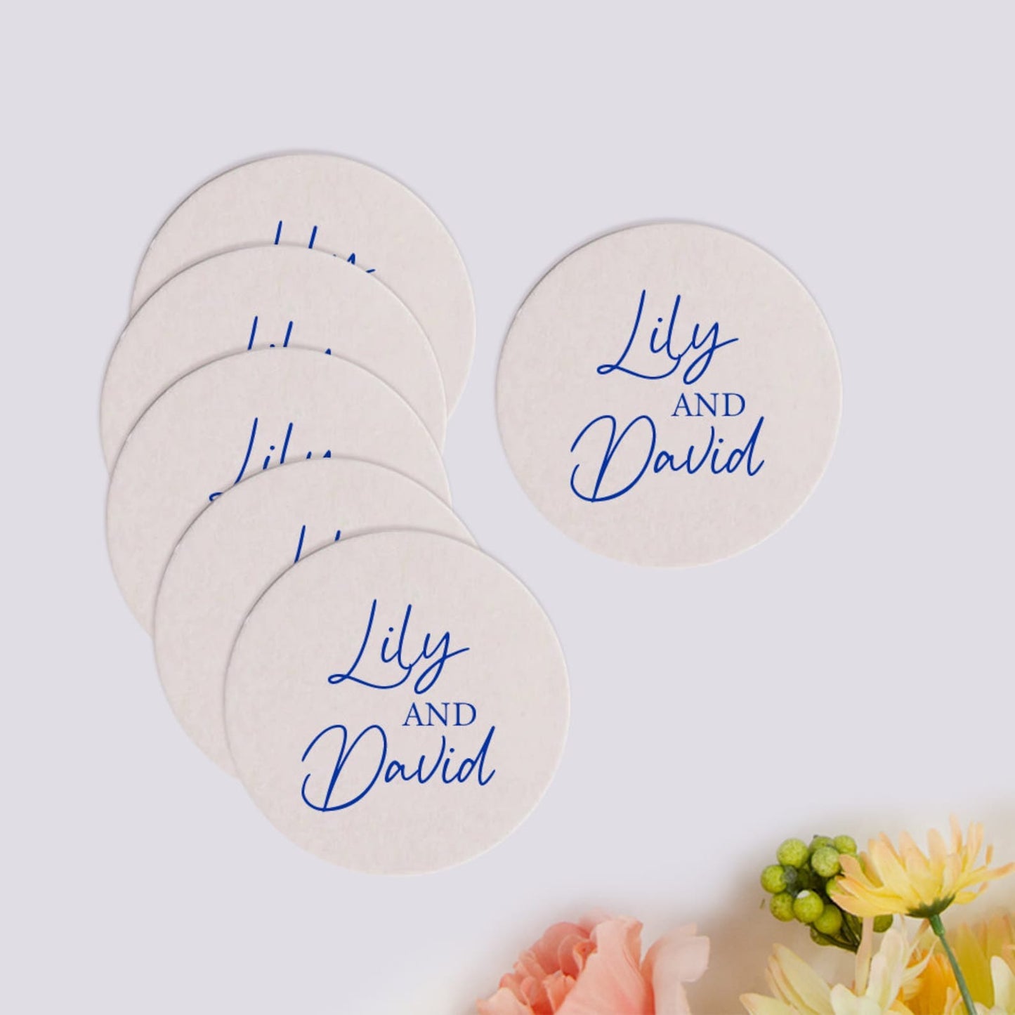 Custom Names Minimalist Coasters