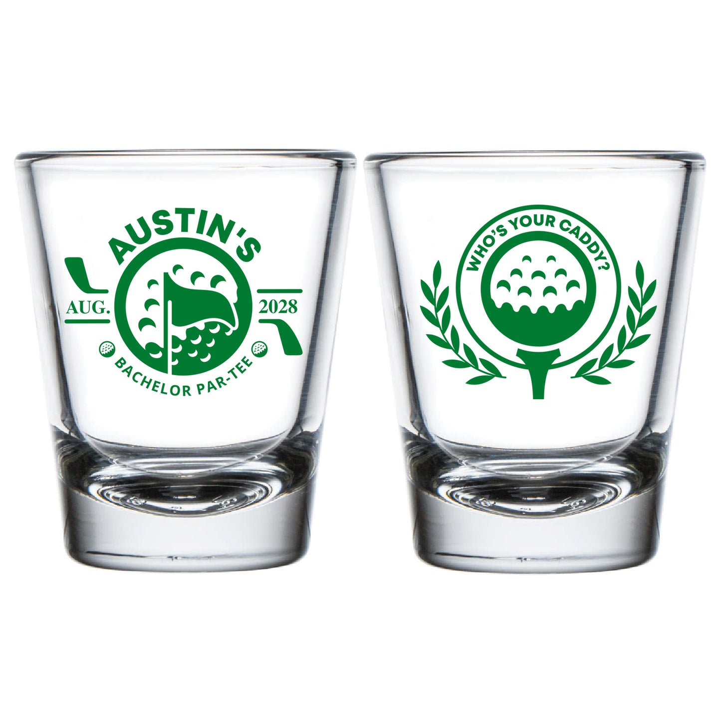 Who's Your Caddy Shot Glasses (LP 154)