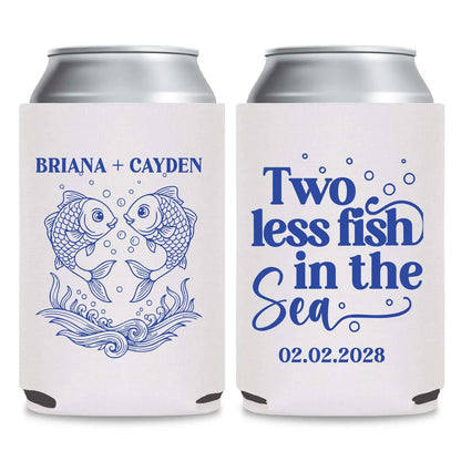 Nautical Wedding Can Cooler Favors