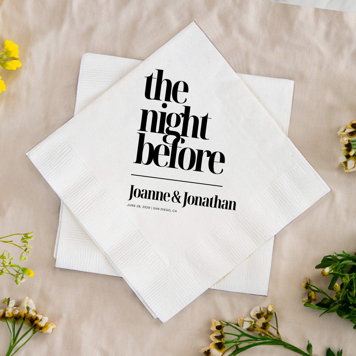 The Night Before Modern Block Napkins (LP 358)