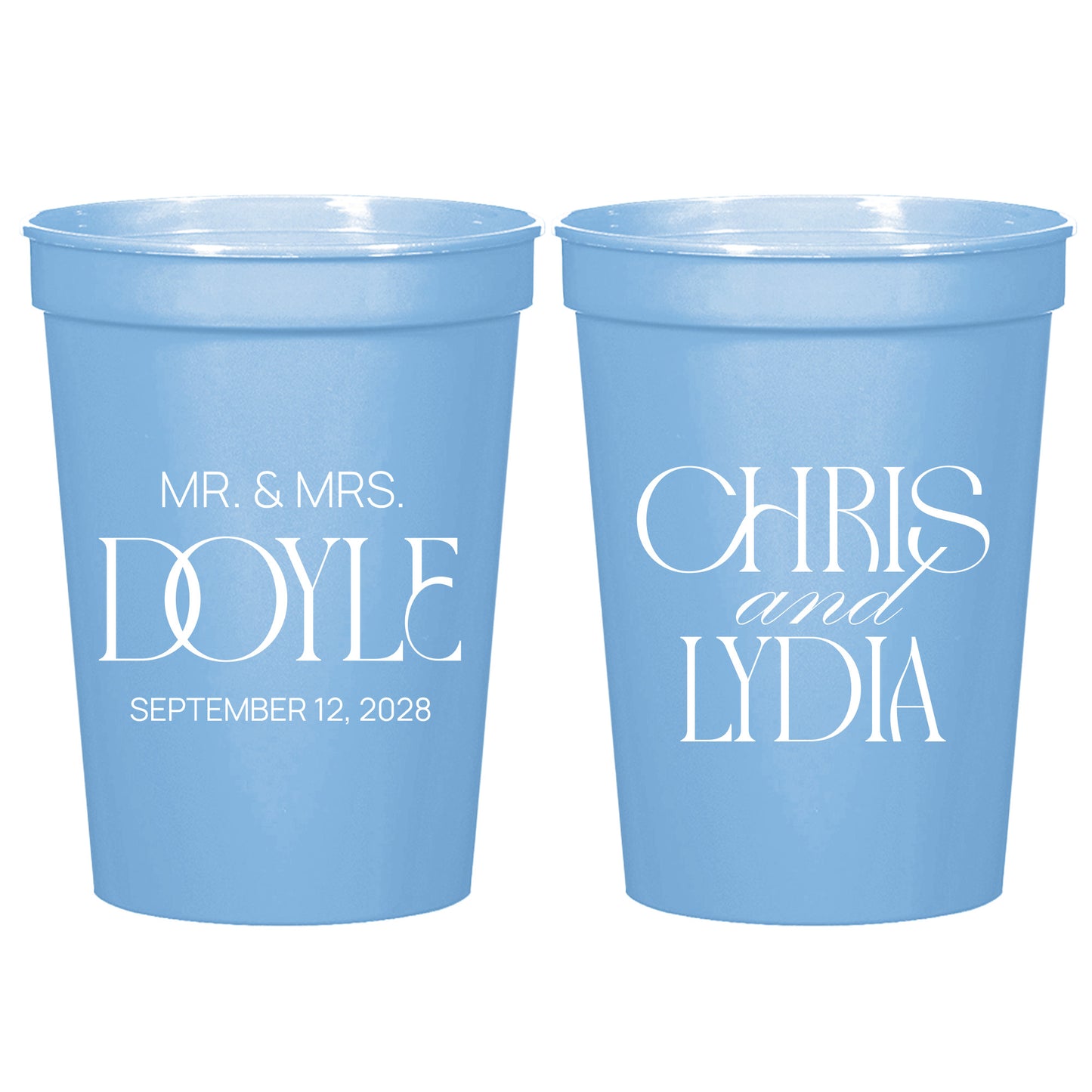 Custom Wedding Stadium Cups (LP 373)