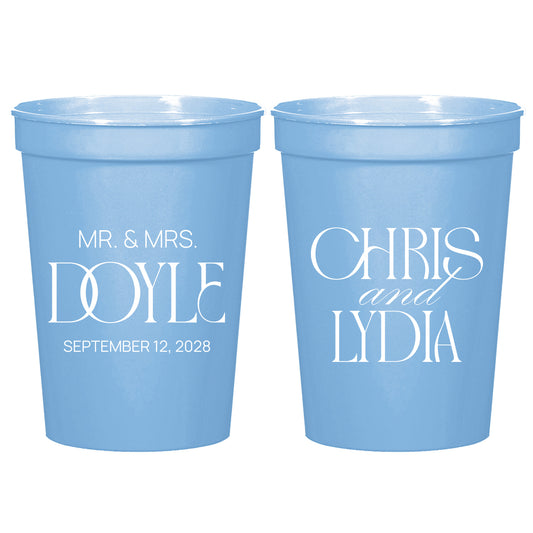 Custom Wedding Stadium Cups (LP 373)