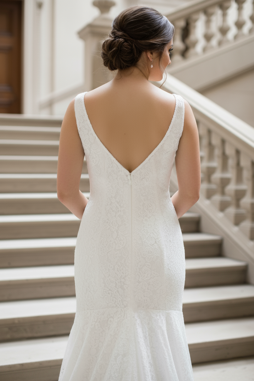 The Lace Train Gown