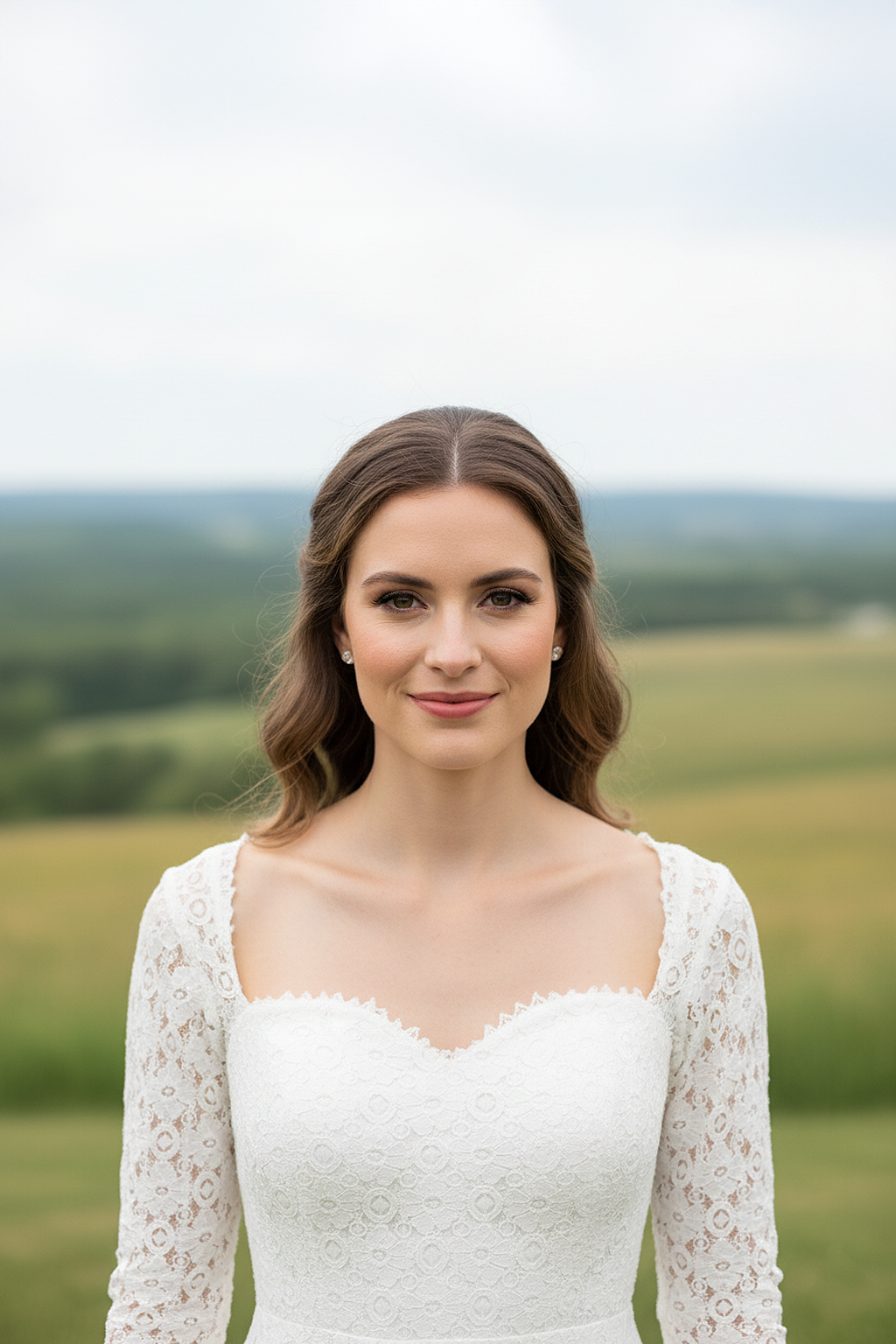 The Lace Sleeve Gown