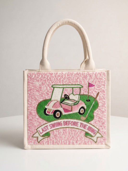 Last Swing Before the Ring Golf Mini Tote