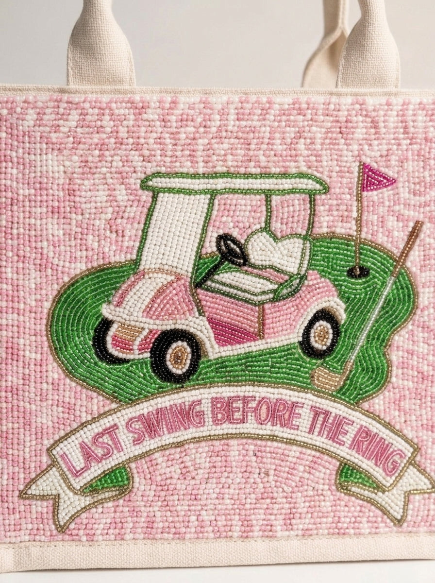 Last Swing Before the Ring Golf Mini Tote