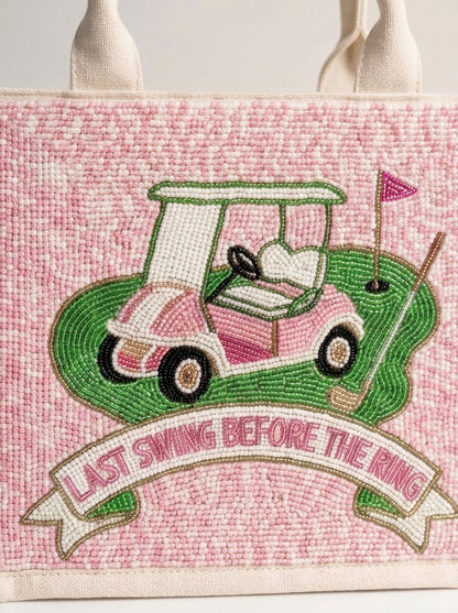 Last Swing Before the Ring Golf Mini Tote