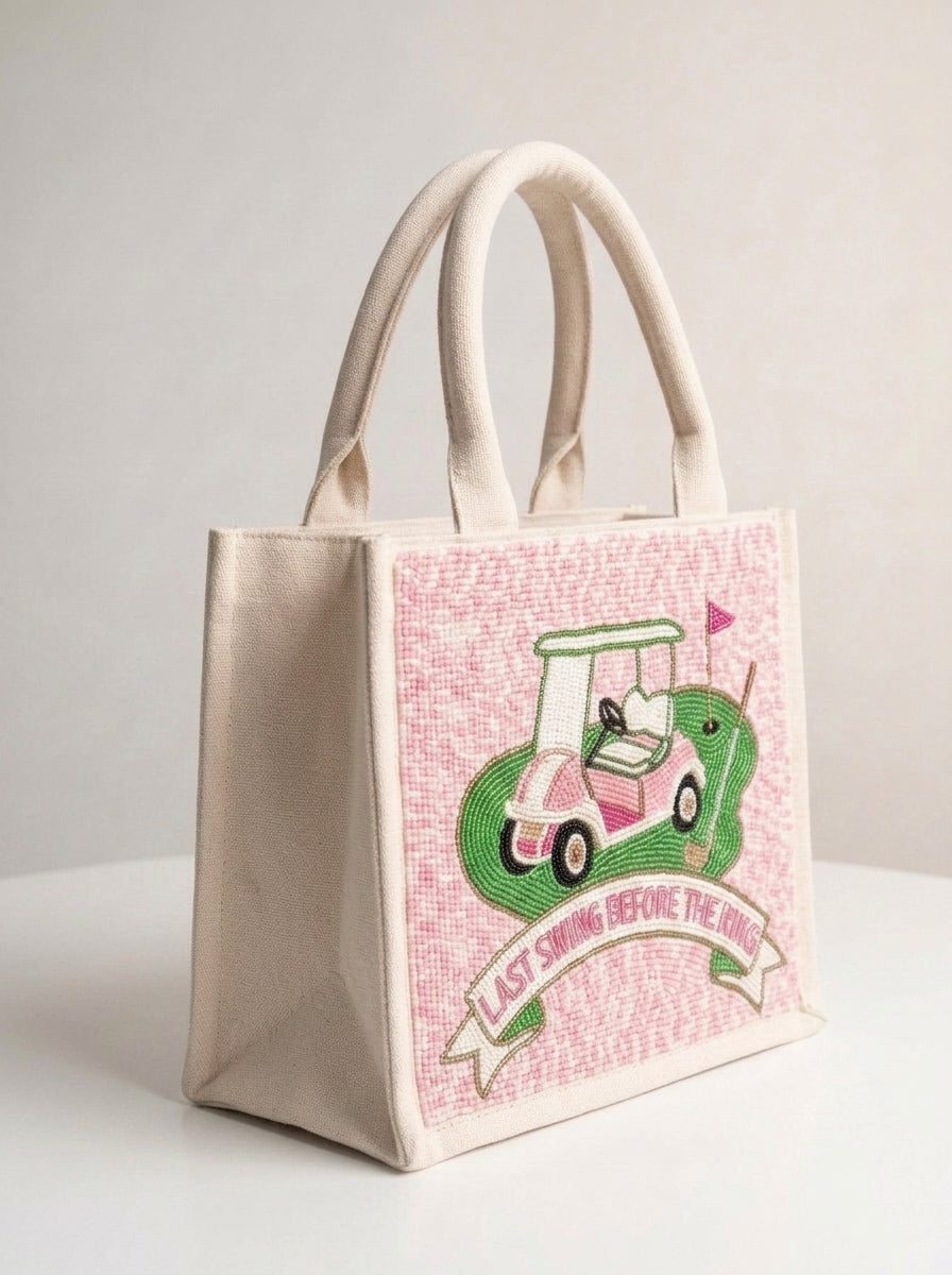 Last Swing Before the Ring Golf Mini Tote