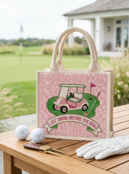Last Swing Before the Ring Golf Mini Tote