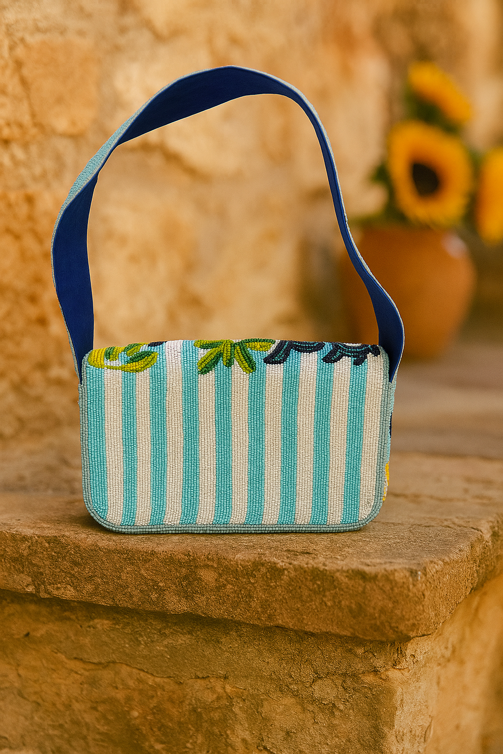 Blue Lemon Luxe Clutch