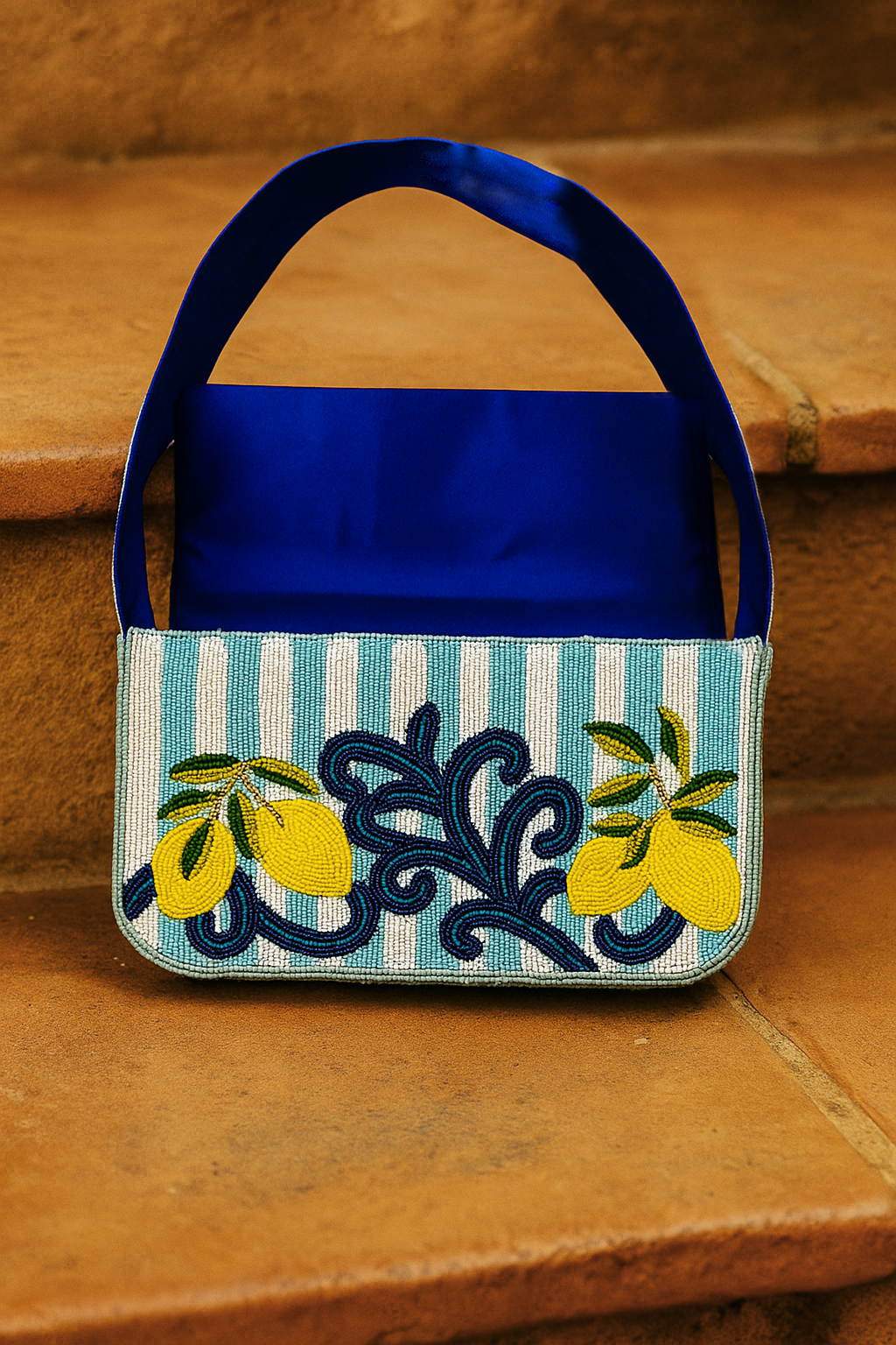 Blue Lemon Luxe Clutch