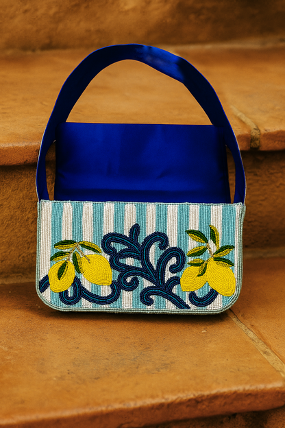 Blue Lemon Luxe Clutch