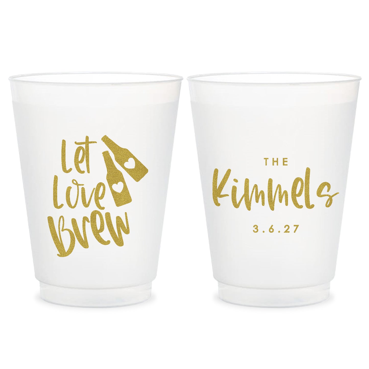 Personalized Wedding Cups (CS 654)