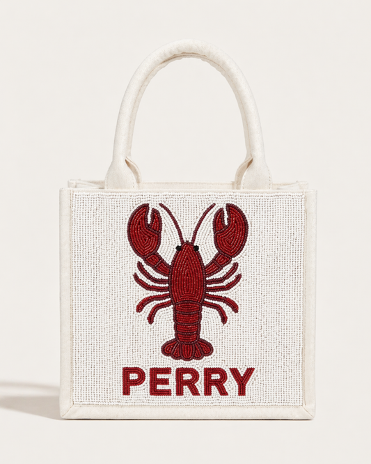 Classic Lobster Beaded Tote