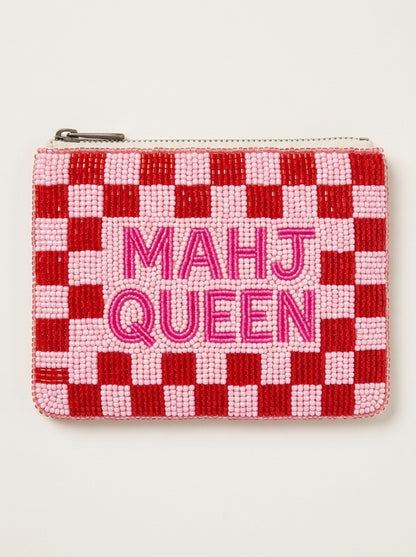 MAHJ QUEEN Beaded Coin Purse