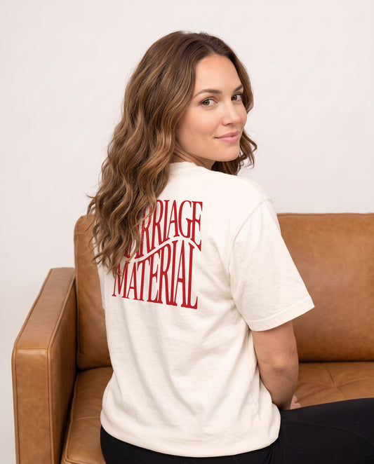 Mrs / Marriage Material Front & Back Shirt