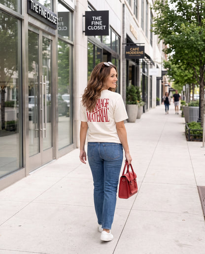Mrs / Marriage Material Front & Back Shirt