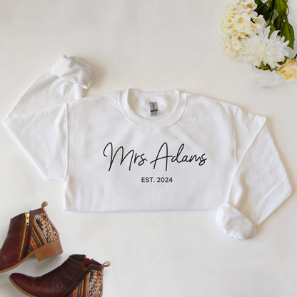 Custom Mrs Sweaters