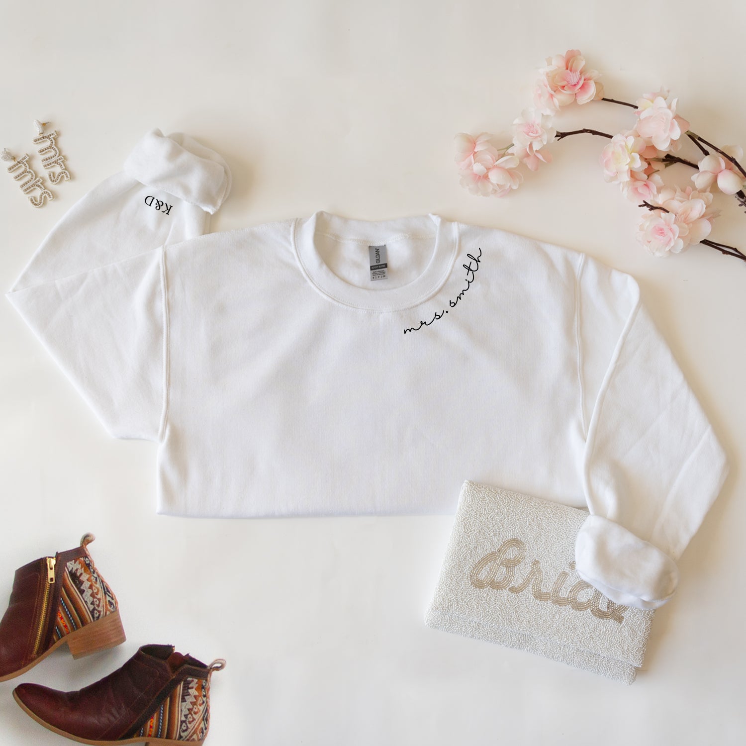 Custom Bachelorette Bride Sweatshirt - Personalized Bridal Party Apparel