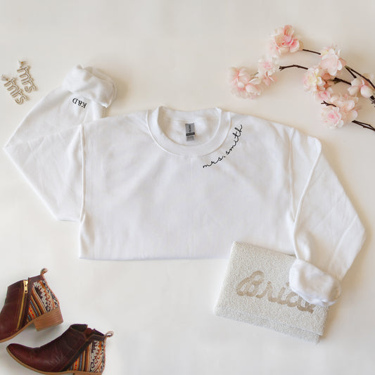 Custom Bachelorette Bride Sweatshirt - Personalized Bridal Party Apparel