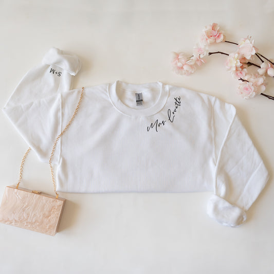 Custom Bachelorette Bride Sweatshirt - Personalized Bridal Party Apparel