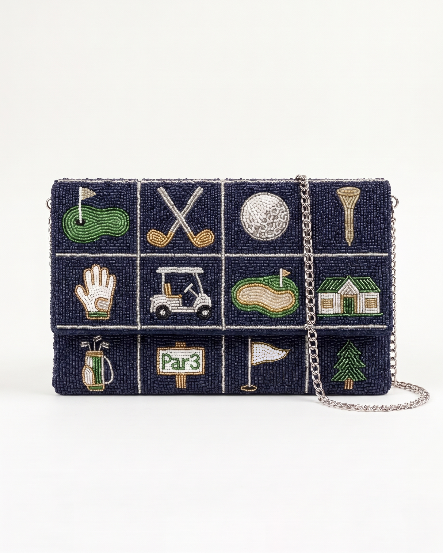 Country Club Golf Beaded Clutch (HHFC)
