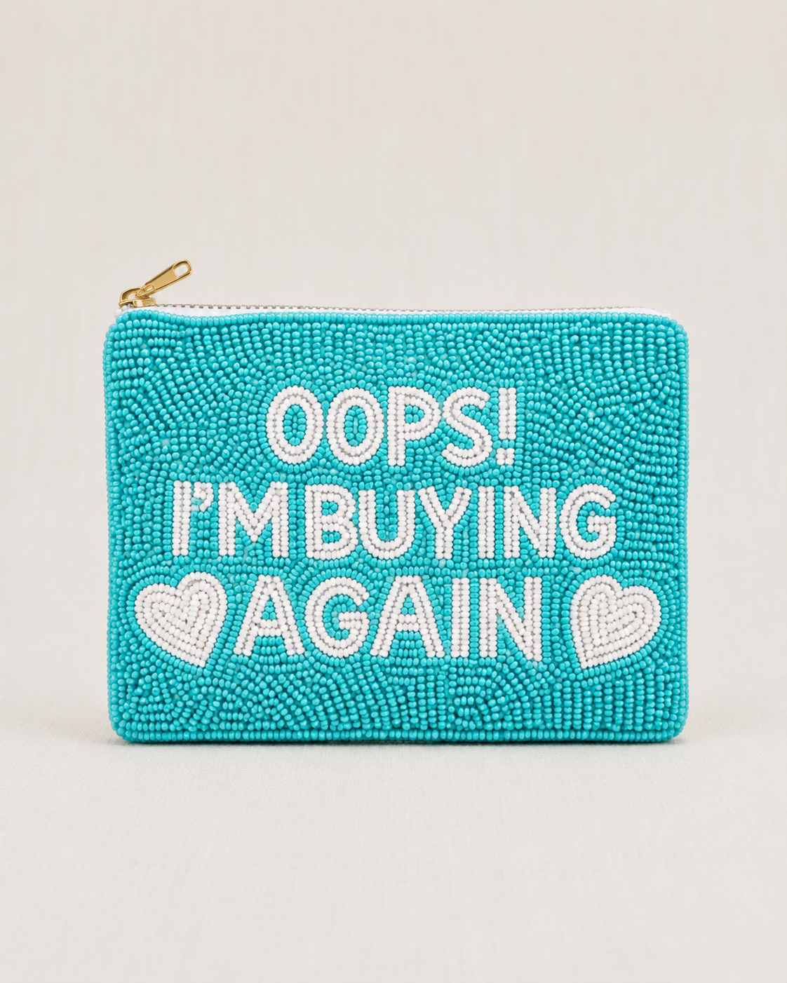 Oops I'm Buying Again Beaded Coin Purses