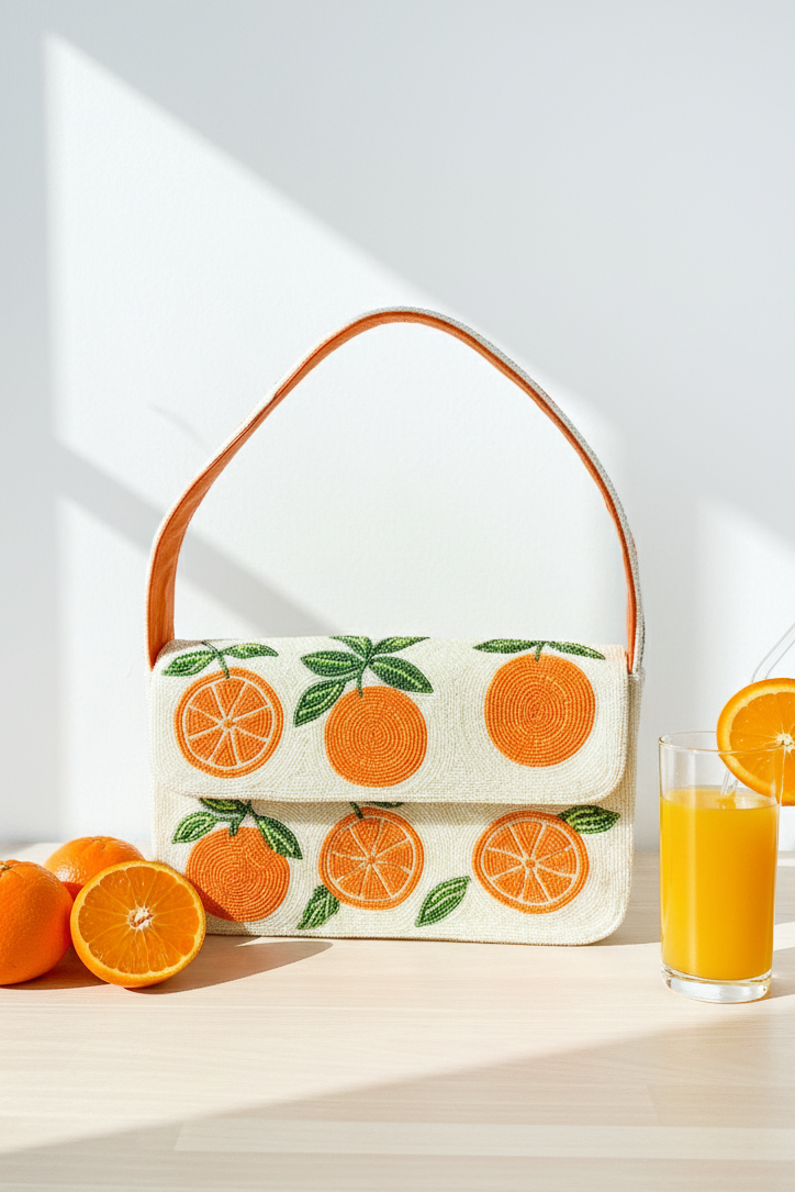 Luxe Orange Shoulder Bag