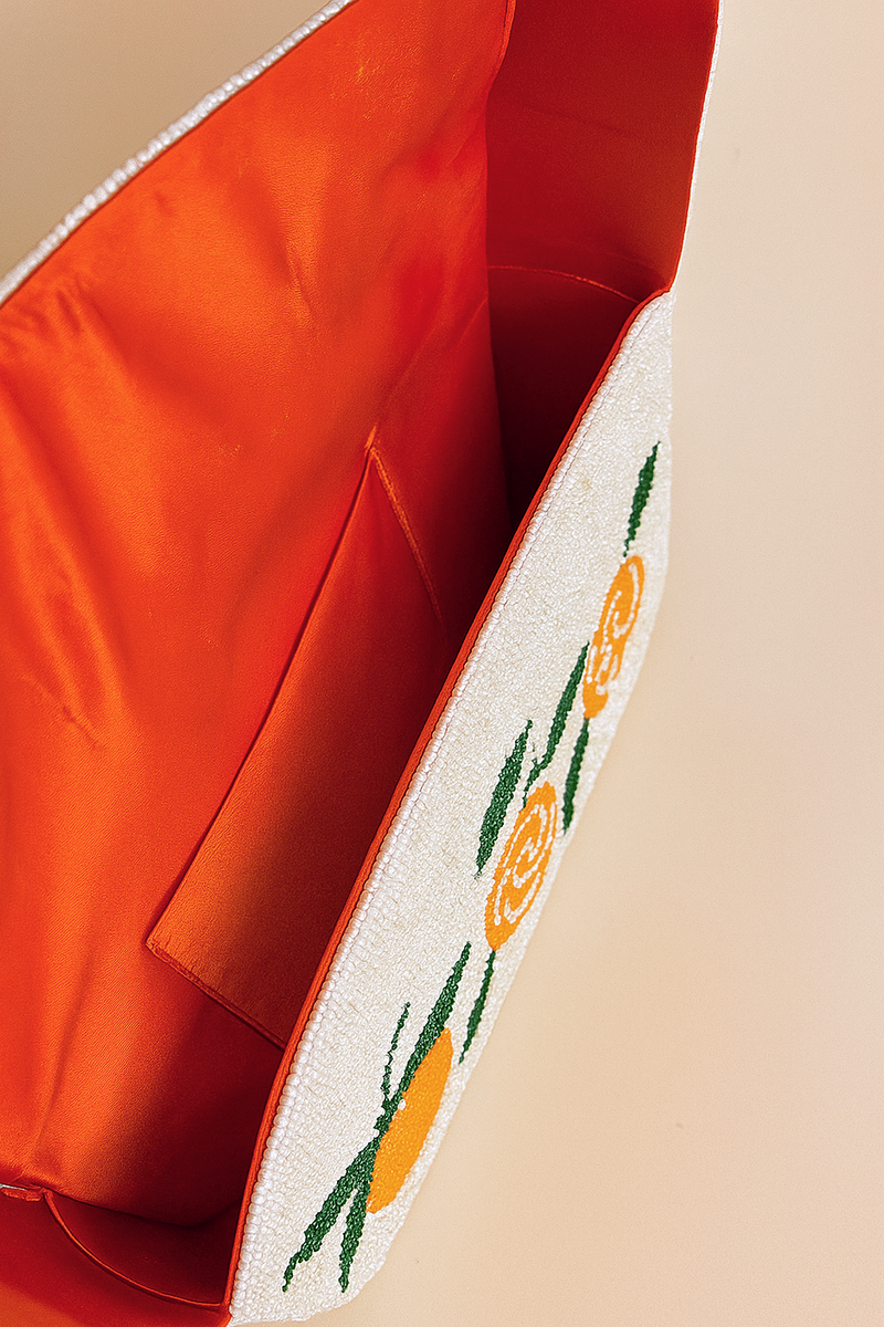 Luxe Orange Shoulder Bag