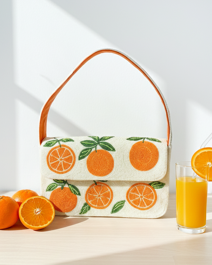 Luxe Orange Shoulder Bag