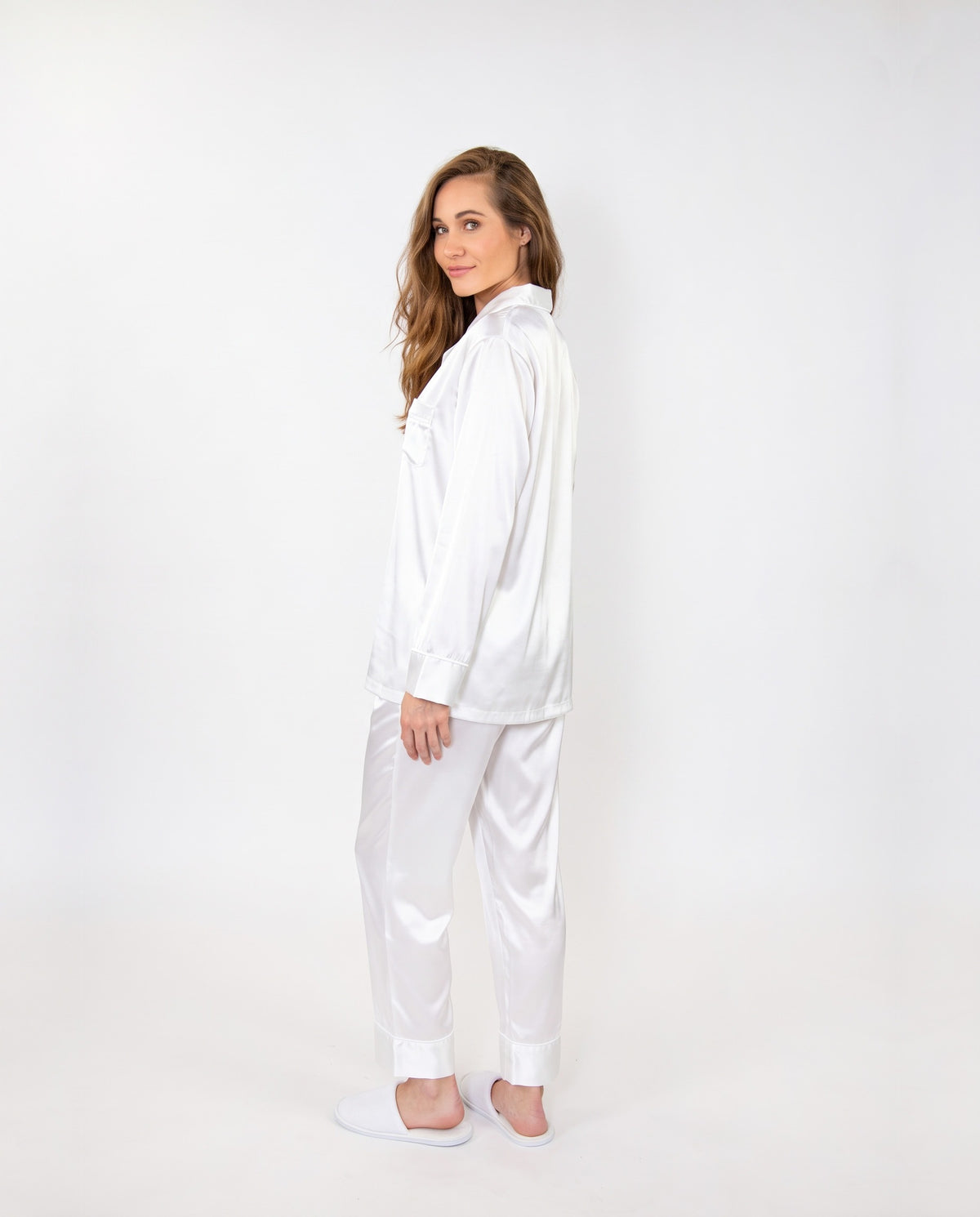 Pajama Pant Set - White