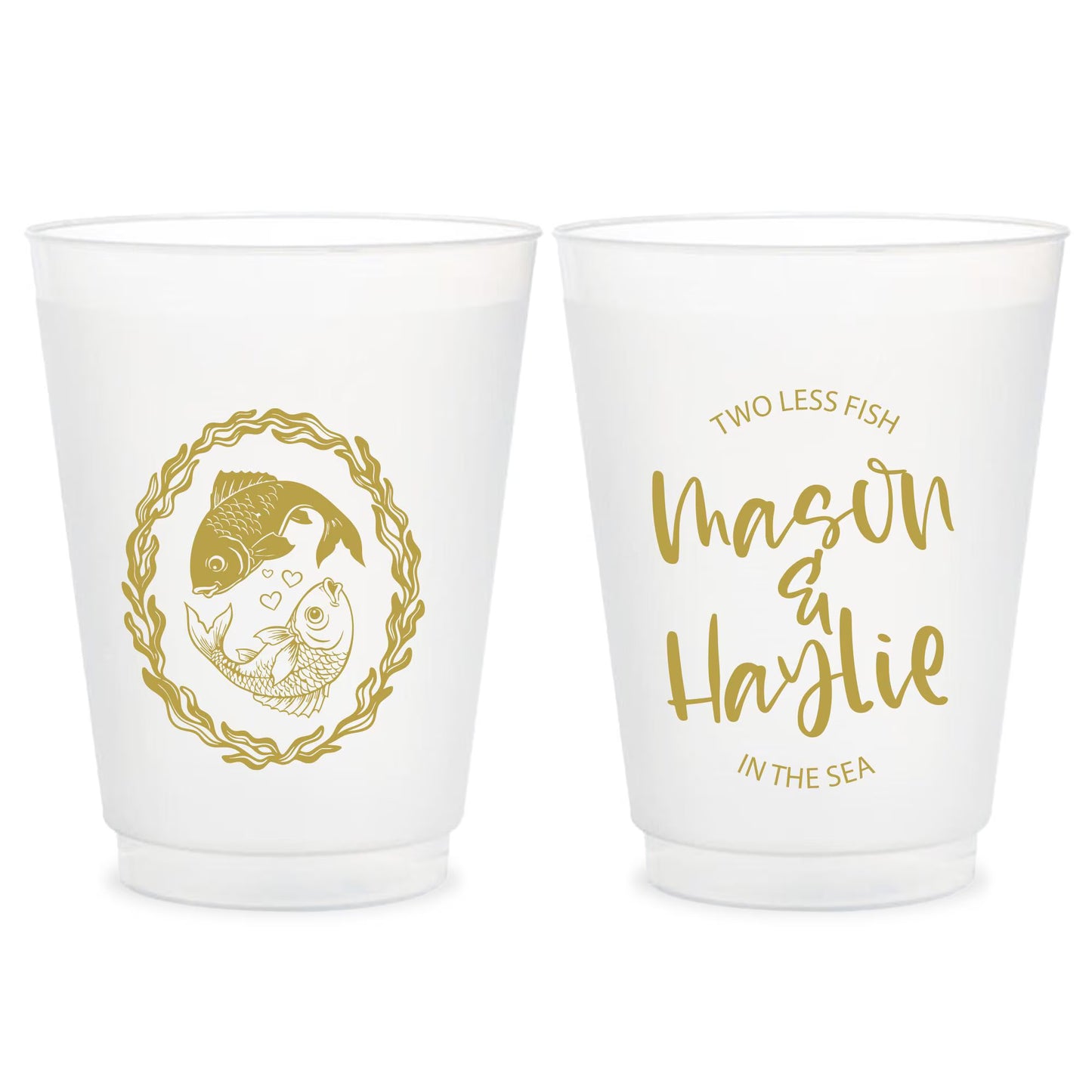 Personalized Wedding Favor Cups (PK 27)