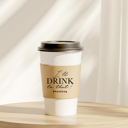 Phrases Themed Coffee Cup Sleeves
