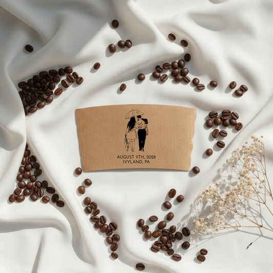 Wedding Portrait Coffee Sleeve