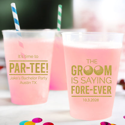 Groom Party Frosted Cups (PK 239)