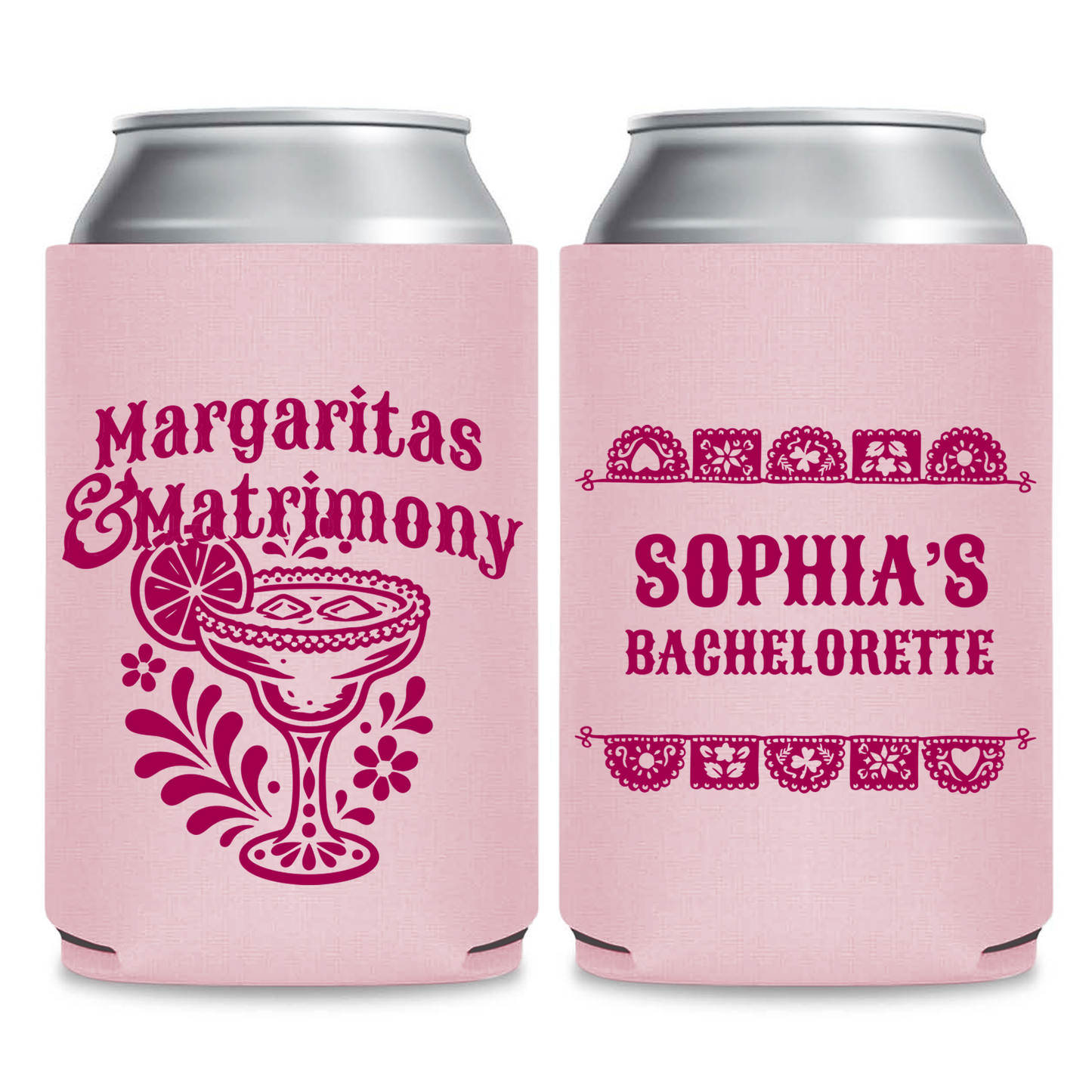 Fiesta Themed Can Coolers