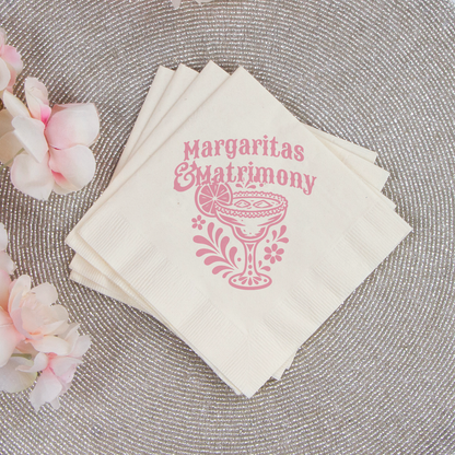 Margaritas & Matrimony Napkins (PK 461)