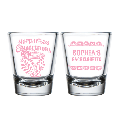 Margaritas & Matrimony Shot Glasses (PK 461)