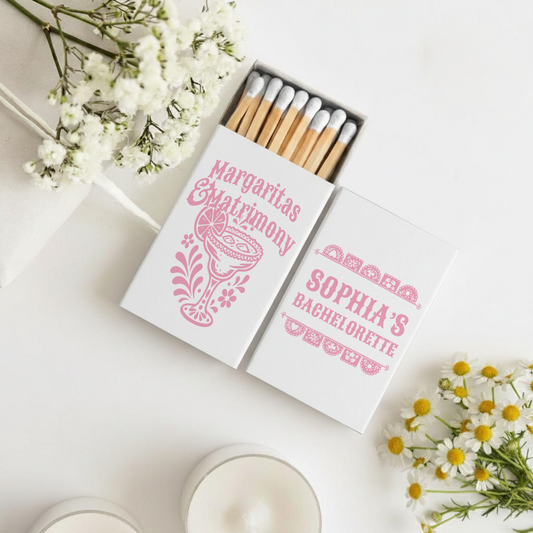 Margaritas & Matrimony Matchboxes (PK 461)