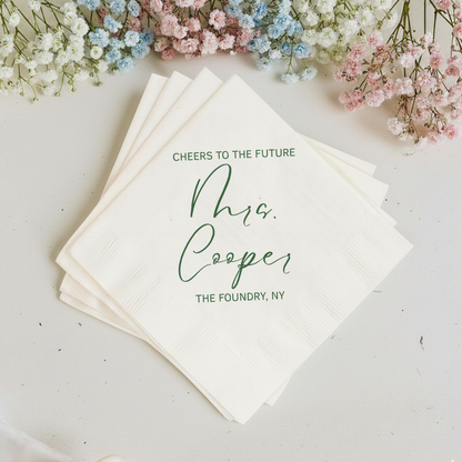 Cheers to the Future Mrs. Shower Napkins (PPP 1)
